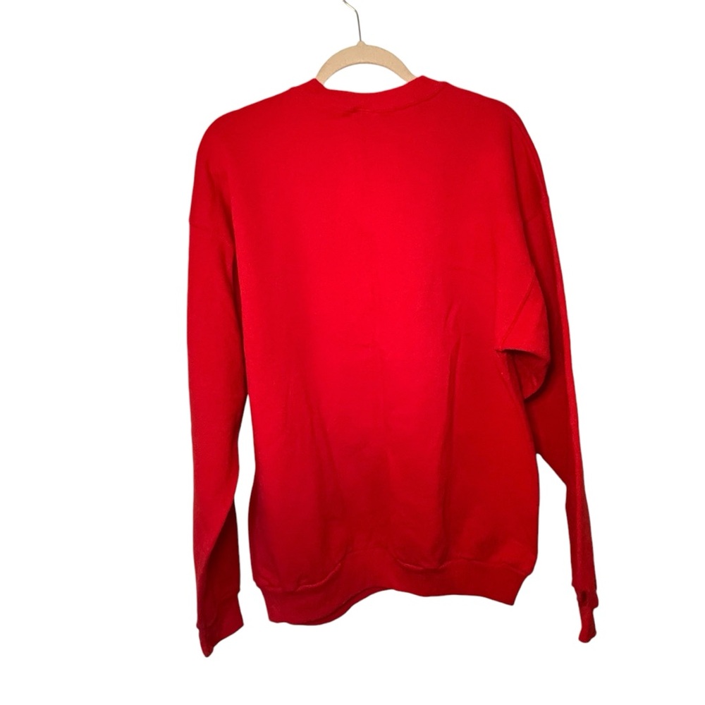 Vintage University of WISCONSIN Badgers 90s Big Print Logo Sweatshirt XL - Picture 4 of 6